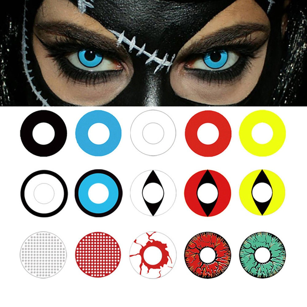 Αποκριάτικοι Halloween Μηνιαίοι Φακοί Επαφής Crazy Lenses (1 Ζεύγος)